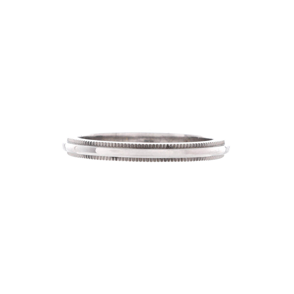 Tiffany & Co. 2mm Classic Milgrain Band Ring Platinum